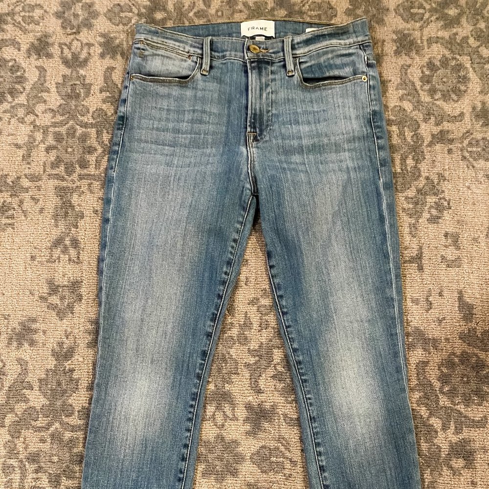 FRAME Le High Skinny Jeans 28